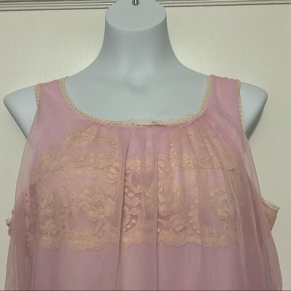 Vintage Movie Star Inc pink baby doll lingerie - Picture 2 of 8